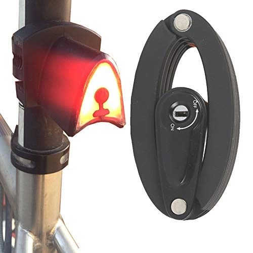 Bike Lock : WJH9 LED Bicycle Lock, Folding Convenient Lock, Solid Composite Gold Mountain Bike Road Riding Taillight Lock Folding Lock Motorcycle Anti-Theft Lock with Light, Light
