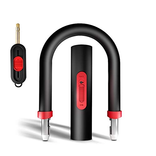 Bike Lock : WJQ Heavy Duty Anti-Theft Design U Lock Bike Lock, Easy To Use And Durable, Solid, C-Class Double-Spiral Lock Cylinder, Strong Shear Resistance