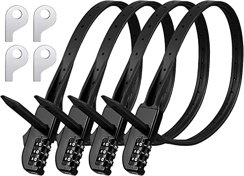 Bike Lock : WLKY Zip Tie Multi-Purpose Combo Lock Anti-Theft Bicycle Cable Lock Cable Tie Self-Locking Tie Combination Lock Safe Universal Protection Bicycle Lock Bicycle Accessories (4 Pieces)