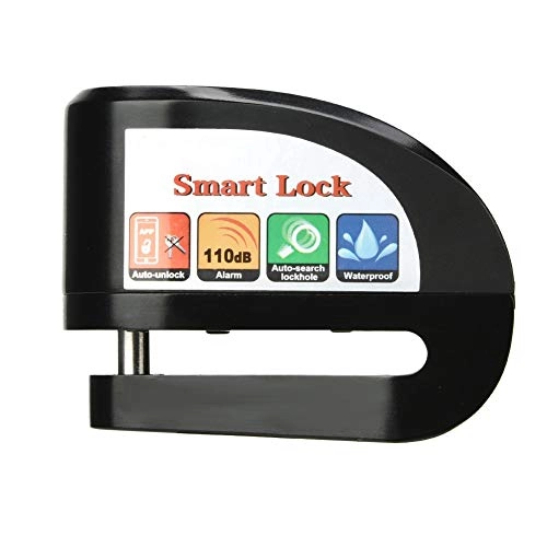 Bike Lock : WNSC Vibration Alarm Lock Smart Auto-theft Lock, Auto-theft Lock, Smart Bluetooth Lock Keyless Lock Applicable to Most Mobile(Disc brake lock)