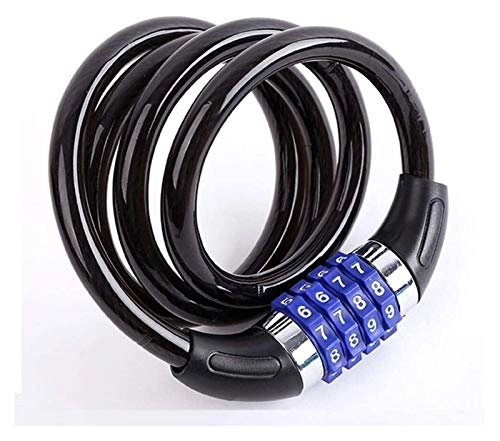 Bike Lock : WSGYX Mountain Bike Bicycle Lock 4 Digit Code Combination Security Electric Cable Locks 1.2m Anti-theft Bike Lock Bicycle Accessories Bike Locks with Keys for Bikes Motorcycles Electric Bike Scooter