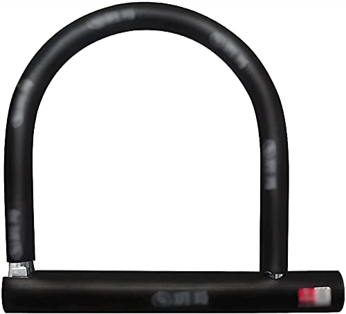 Bike Lock : WXFCAS Easy to Carry Bicycle U-Shaped Lock Tricycle Large Padlock Enlarged U-Shaped Padlock Riding Accessories Popular Bicycle Locks (Color: Black (Color : Black, Size : 23.5x25.2cm)