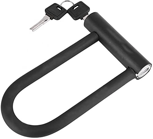 Bike Lock : WXFCAS Portable Bike Lock with 2 Keys Unbreakable Steel U Shaped Padlock Bicycle Lock Bicycle Accessories