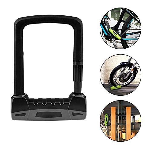 Bike Lock : XCHUNA Bike U-Lock, Anti-Theft Portable MTB Road Bike Motorcycle Security Lock, Sport Bike Lock Cable, Bike Chain Lock for Bike, Motorcycle, Door, Fence, Black