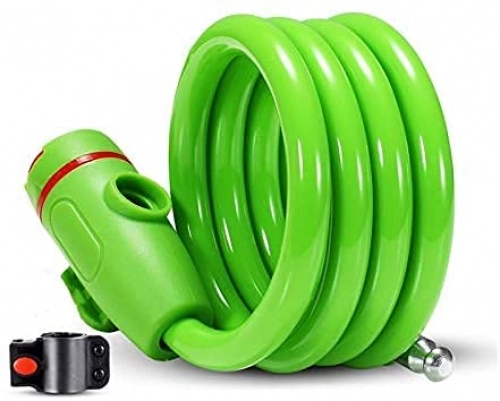 Bike Lock : XHZC Bicycle Lock with Mounting Bracket ，Anti-Theft Steel Safety Device for Outdoor Cycling, Cycling Equipment Accessories, 120Cm(Color:Green)