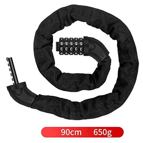 Bike Lock : xinxin24 Bike Cable Locks Long - Heavy Duty Cables Lock Resettable, Digit Coiled Secure Combination Locks Chain