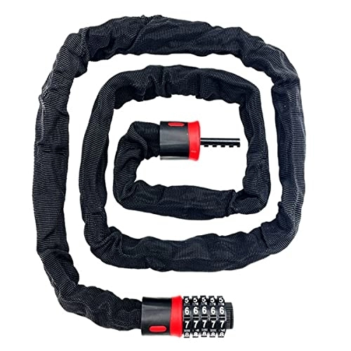 Bike Lock : XMSH Bicycle Lock Anti-Theft High Security Chain Lock with 5-Digit Resettable Number For Bicycle, Motorcycle, Scooter, Door, Gate, Fence(Size:160cm)