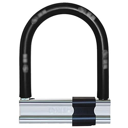 Bike Lock : XMSIA Bicycle Lock Universal Electric Bike U-shaped Lock Motorcycle Long Bar Lock Riding Accessories Cycling Locks Anti-Theft (Color : Black, Size : 20.9x15.8cm)