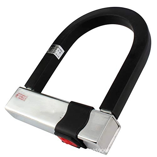 Bike Lock : XULONG Electric Scooter for Adults, U Lock Accessories, with 3 Reversible Keys Rust-Proof PVC Coated Hardened Steel Suitable for Bicycle Tricycle Scooters