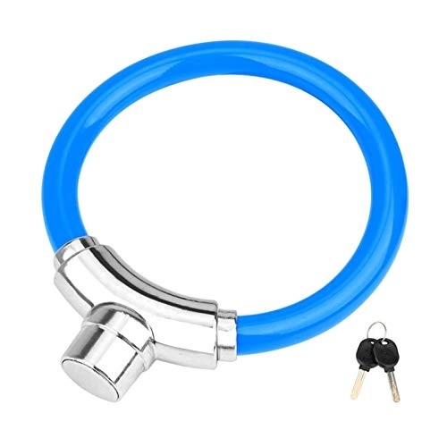 Bike Lock : Xyl High security bicycle locks the bicycle antitheft bicycle lock with a key lock cable for a bicycle blue scooter
