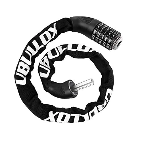 Bike Lock : Xyl The bicycle chain lock combination 5 bicycle antitheft lock bicycle lock can be reset motorcycle bicycle chain for a bicycle