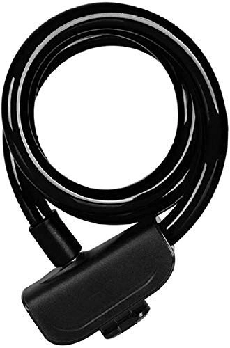 Bike Lock : XYXZ Cycling Lock high Security Bicycle Lock Bike Lock 1.2M Anti Theft Security Bicycle Accessories with 2 Keys Cable Lock MTB Road Bike Motorcycle Cycling Lock (Color : Black)