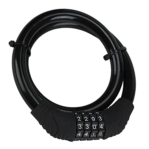 Bike Lock : YANGYY Bicycle Anti Theft Anti Cut Lock Bike Locks Lock Cable Number Code High Security Resettable Combination Coiling Bicycle For Outdoor
