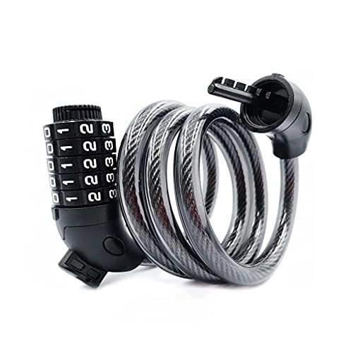 Bike Lock : YDHWY Code Password Bike Combination Lock Bike Cable Lock Tough Security Coded Steel Wiring Bicycle Safety Lock