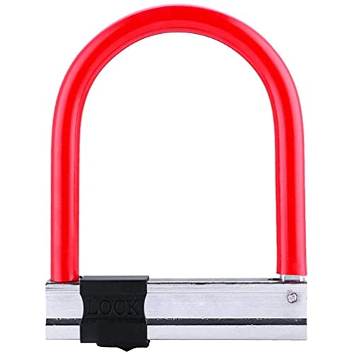 Bike Lock : YQG Gate Thickening Bike U Lock, Strong Security Anti-theft Lock with 3 Keys for Mountain Bicycle Motorbike, 20x15.5CM Security