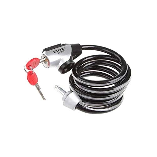 Bike Lock : YXHUI Bicycle Anti-theft Lock, Mountain Road Folding Car Lock, Electric Car Cable Lock Motorcycle Lock, Quick Release Reflective Steel Wire Rope Lock Good mood, good life (Color : Natural)