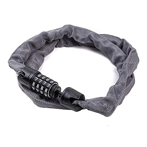 Bike Lock : Yxxc Gate Bike Lock, Bicycle Chain Lock For Mountain Bicycle Scooter Grills Outdoors, 4 Digit Resettable Combination, No Keys Required Security