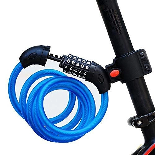 Bike Lock : Yxxc Gate Bike Lock, Security Anti-theft Bicycle Chain Lock for Mountain Bicycle Scooter Grills Outdoors, 5 Digit Resettable Combination Security