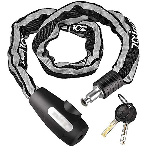Bike Lock : ZAIHW Bike Lock, High Quanlity Heavy Duty Motorbike Bicycle Bike Chain Lock, Security Burglar Best for Outdoor Bike and Motorcycle