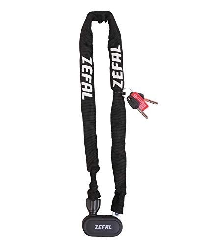 Bike Lock : Zefal 4917 K-Traz M10 Chain Lock, Black, 8 x 900mm