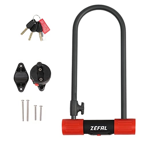 Bike Lock : ZEFAL K-Traz U13 Bicycle U-Lock, Black, 115 x 292mm