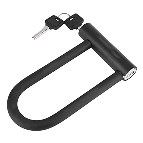 Bike Lock : ZHANGLE Portable Bike Lock with 2 Keys U-shaped Lock Steel Unbreakable Bicycle Lock Bicycle Accessories