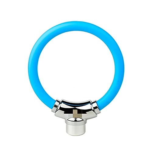 Bike Lock : ZHANGQI jiejie store Bicycle Combo Lock Extended Spiral Cable 3 Digits Combination Resettable Light Weight Compact Size Portable ULAC K2S Lock (Color : Blue)