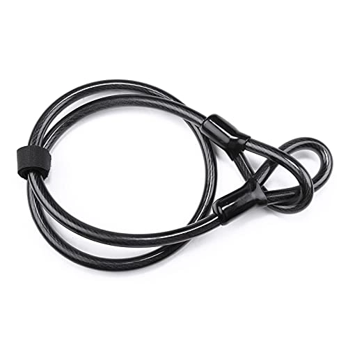 Bike Lock : ZHANGQI jiejie store Bicycle Lock With Key U Lock Bike Lock Anti-Theft Secure Lock With Mounting Bracket Fit For Bicycle Accessories Fit For Bicycle (Color : Black cable)