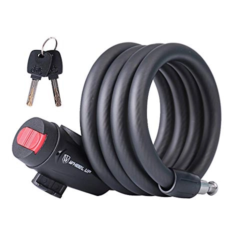 Bike Lock : ZHHAOXINPA Bike Lock with 5-Digit Resettable Number, 180cm Heavy Duty Chain Lock, Combination Cable Lock For Bicycle, Scooter, Grills & Other Items That Need To Be Secured, B-1.2m