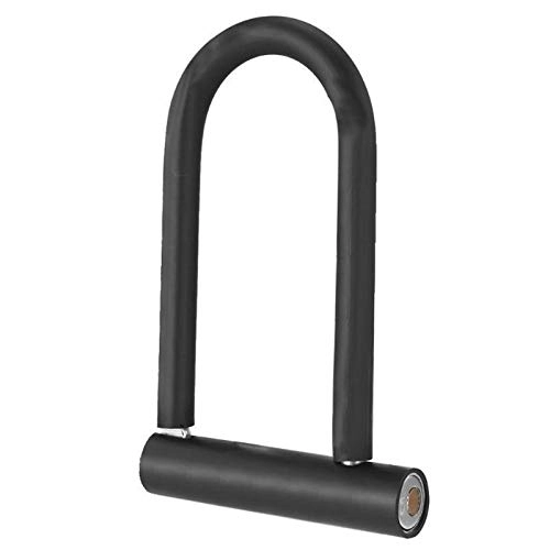 Bike Lock : ZNQPLF Bicycle U Lock Steel MTB Road Bike Cable Anti-theft Heavy Duty Lock (Color : Black)