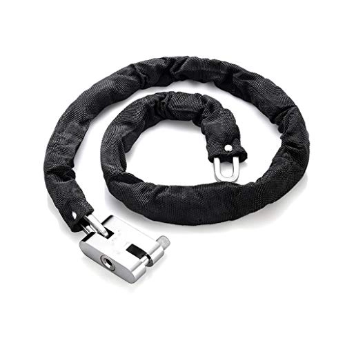 Bike Lock : zxb-shop Sturdy Chain Lock Bicycle Lock / bicycle Chain / bicycle Lock, Standard 0.55 * 100cm Chain Lock, Suitable For Bicycle And Motorcycle Electric Car Chain Locks for Inside Door (Color : Black)