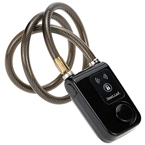 Bike Lock : ZXCSLCNM Bicycle Lock Anti-Lost Alarm Keyless Bike Motorcycle Gate Door Anti Theft Alarm Phone APP Control Bluetooth Smart Lock