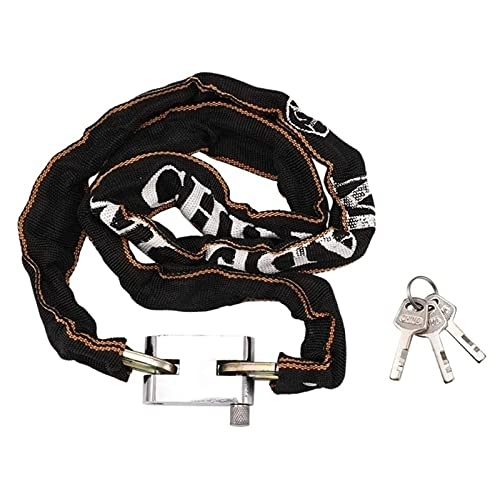 Bike Lock : ZXNRTU Secure & Portable Bike Chain Lock, Security Anti-Theft Bike Lock Chain with Keys Bicycle Chain Lock Bike Locks for Bike, Motorcycle, Bicycle, Door, Gate, Fence, Grill (100 CM)