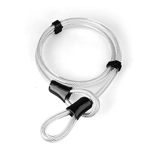 Bike Lock : ZZHH Bicycle anti-theft lock, multi-function cable buckle, can be used with U-shaped lock, cable lock, security anti-theft cable lock (Color : Steel cable buckle)