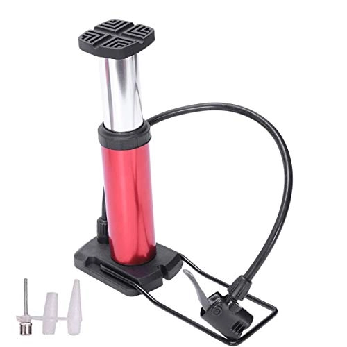 Bike Pump : 160PSI Bicycle Pump, Mini Floor Pumps, with Inflation Needle, Universal Presta & Schrader Valve for Electric Bicycle Car Motorbike Ball etc