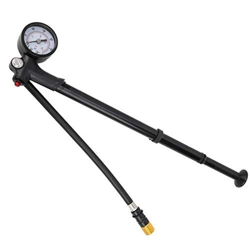 Bike Pump : 1pc Mini Bicycle Air Pump Aluminum Alloy Mountain Bike Pump Bicycle Tire Inflator With Pressure Gauge Cycling Bicycle Accessories