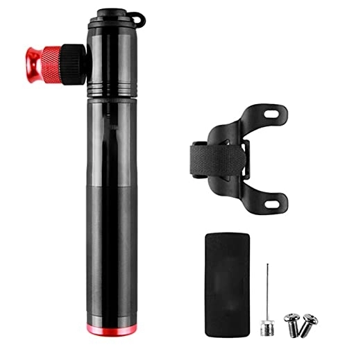 Bike Pump : 2 in 1 Mini Bike Pump, Portable Bicycle Tyre Pump for Road Mountain, Presta ＆ Schrader Valve, Nitrogen Bottle Connectable, Not Included CO2 Gas Cylinder