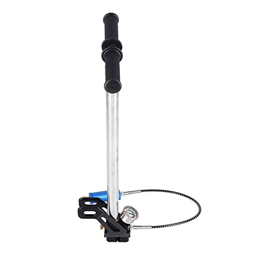 Bike Pump : 4 Stage High Pressure Pump, Air Rifle Hand Pump Stainless Steel Material for Inflatable Boats for Footballs