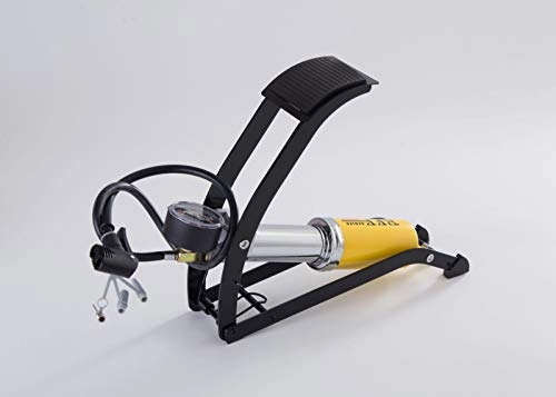 Bike Pump : ABCCS Foot pump, portable bicycle, bicycle, electric vehicle, mountain bike, basketball, high pressure pump, pressure gauge