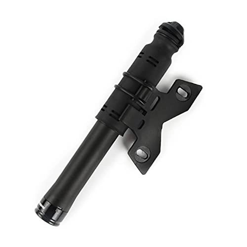 Bike Pump : Adesign Bicycle pump, portable bicycle tire pump, durable and fast inflating, suitable for Schrader valve and Presta valve, basketball, football, swimming ring, etc. (Color : Black)