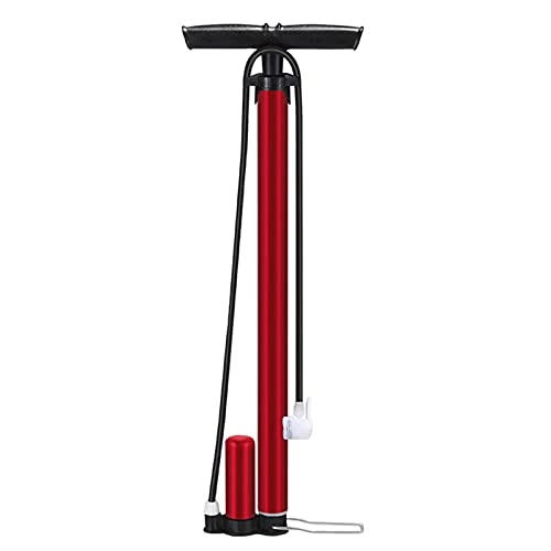 Bike Pump : Adesign High-pressure Bicycle Floor Pump, Bicycle Pump, 160PSI Bicycle Pump With Ball Pump, Inflatable Toy Basketball Valve (Color : Red)
