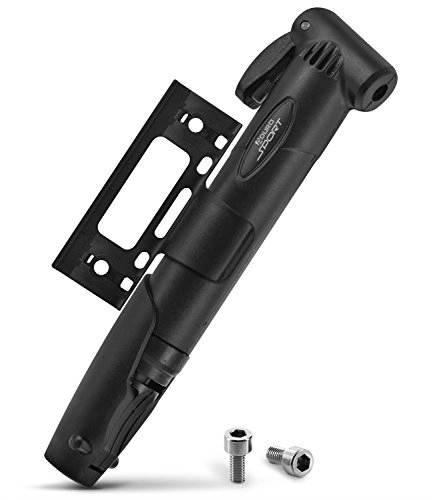 Bike Pump : Aduro Sport Bicycle High Pressure Frame Pump Easily Mounts to Most Bikes Fast Inflating Technology Works with Presta and Schrader valves