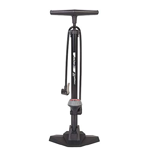 Bike Pump : AFANGMQ Bicycle Floor Air Pump with 170PSI Gauge High Pressure Bike Tire Inflator Bicycle Pump Cycling Accessories Cycling Gear (Color : Black)