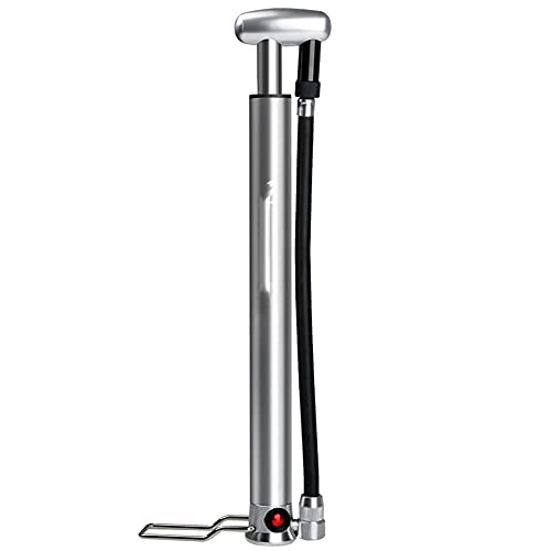 Bike Pump : AHGSGG Air Pump with Antifreeze Belt, Silver Portable Bicycle Pump, Mini Air Pump for Road Bike, Mountain Bike, Ball, Suitable for Outdoor Cycling and Household