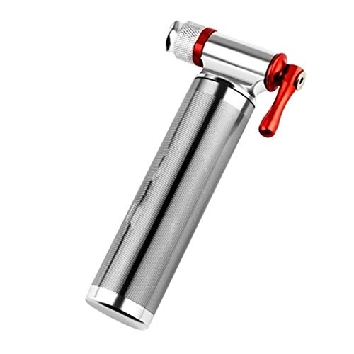 Bike Pump : Air Pump for Road Compact Size Bicycle Pump Bicycle Mini Pump Can Be Take In The Pocket (Color : Silver, Size : ONE SIZE)