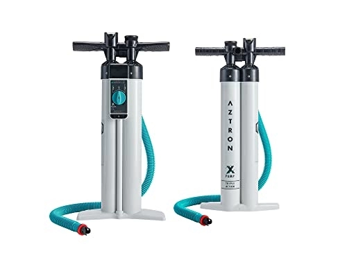 Bike Pump : AZTRON, Unisex adult triple action pump, multicolor, unique