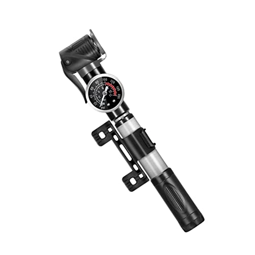 Bike Pump : Baoblaze Mini Portable Air Pump, 160PSI High Pressure, Fits Presta & Valve for Mountain Bike, Silver