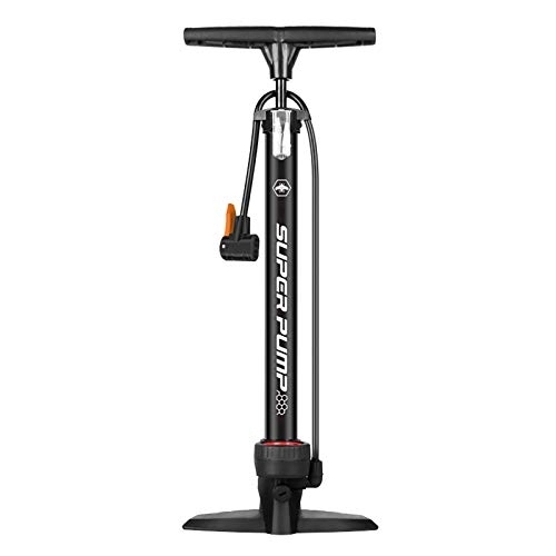 Bike Pump : BCGT Pump 160PSI Bike Pump, Bicycle Floor Pump Cycling Bike Air Pump Valve Air Pump for Balls (Color : Black)