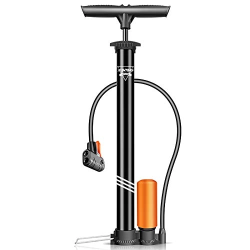 Bike Pump : BCGT Pump Bicycle Pump Portable Trachea Household Inflatable Tube (Color : Black)