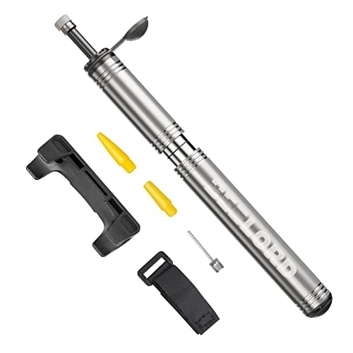 Bike Pump : BEELORD Mini Bicycle Pump Inflator with Aluminium Alloy Frame Mount All Valves Schrader & Presta with Safety Bar with 120PSI for Bicycle, Scooter, Toys etc.